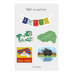 tibet collection sticker sheet